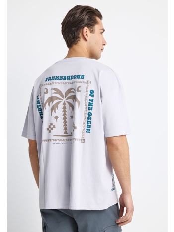 ανδρικό t-shirt με τύπωμα στην πλάτη