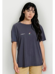 loose fit t-shirt με τύπωμα στην πλάτη