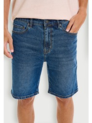 ανδρική jean slim tapered βερμούδα