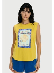 γυναικείο αμάνικο t-shirt με τύπωμα