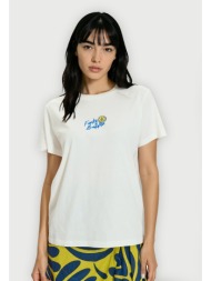 γυναικείο relaxed t-shirt με τύπωμα στην πλάτη