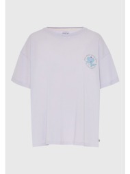 γυναικείο βαμβακερό t-shirt με τύπωμα στην πλάτη