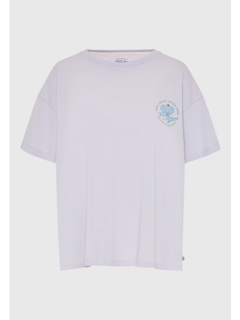 γυναικείο βαμβακερό t-shirt με τύπωμα στην πλάτη