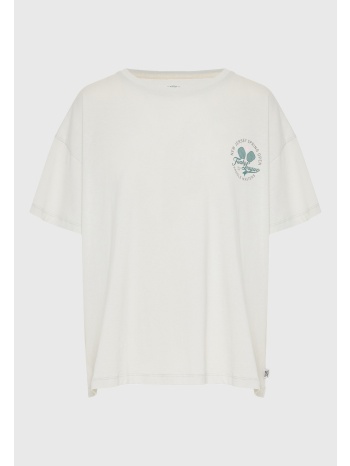 γυναικείο βαμβακερό t-shirt με τύπωμα στην πλάτη