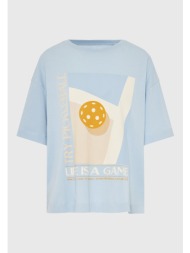 γυναικείο βαμβακερό t-shirt με τύπωμα