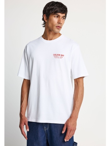 ανδρικό relaxed t-shirt με τύπωμα στην πλάτη