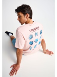 ανδρικό relaxed t-shirt με τύπωμα στην πλάτη