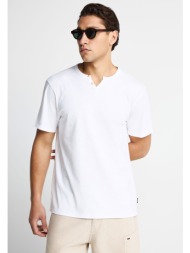 essential t-shirt garage 55 με henley λαιμόκοψη