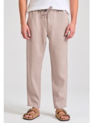 ανδρικό comfort fit linen blend chino παντελόνι