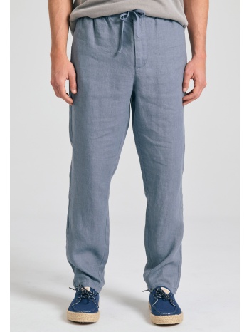 ανδρικό comfort fit linen blend chino παντελόνι