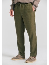 ανδρικό comfort fit linen blend chino παντελόνι