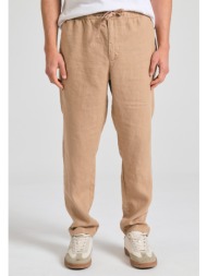 ανδρικό comfort fit linen blend chino παντελόνι