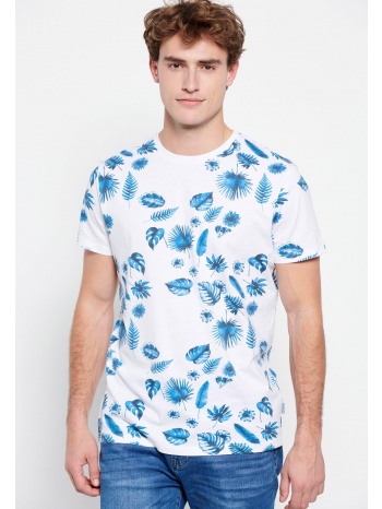 τυπωμένο t-shirt με ink watercolor εφέ