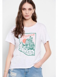γυναικείο t-shirt με graphic τύπωμα