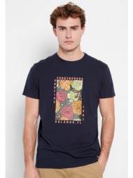 t-shirt με φλοράλ frame τύπωμα