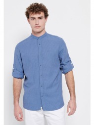 linen blend πουκάμισο με ...