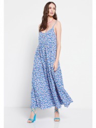 loose fit φλοράλ maxi φόρεμα