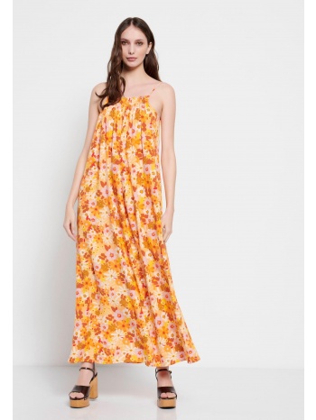 oversized fit εμπριμέ μάξι φόρεμα