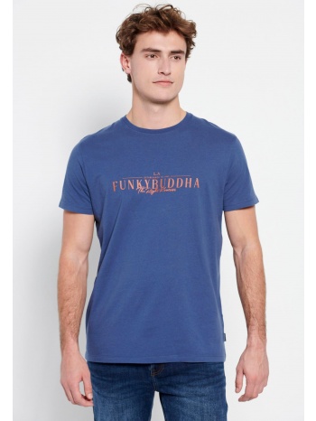 βαμβακερό t-shirt με funky buddha τύπωμα