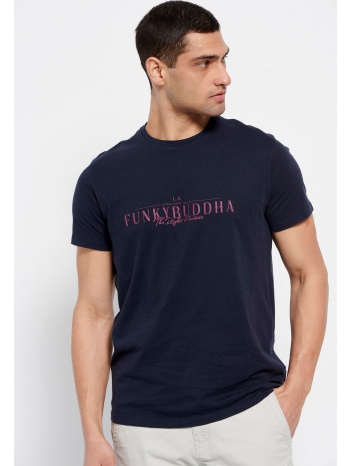 βαμβακερό t-shirt με funky buddha τύπωμα