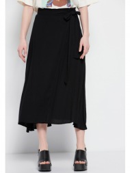 midi κρουαζέ φούστα από βισκόζη