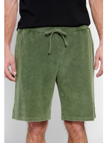 αθλητική βερμούδα σε πετσετέ ύφασμα