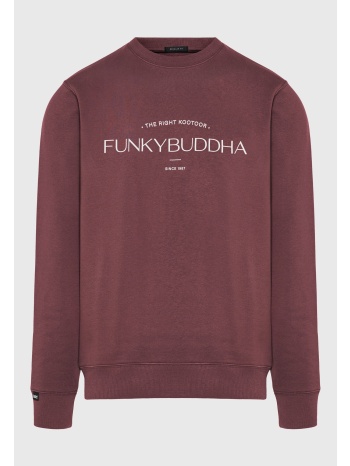 ανδρική μπλούζα φούτερ crewneck με λογότυπο