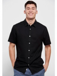 κοντομάνικο λινό πουκάμισο