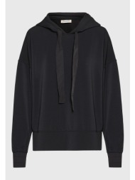 γυναικείο loose modal blend φούτερ με κουκούλα