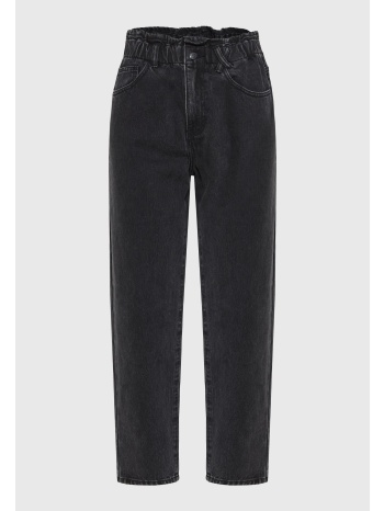 ψηλόμεσο paperbag τζιν παντελόνι baggy fit