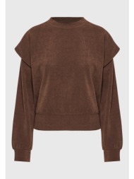 ribbed φούτερ με layered shoulder panels
