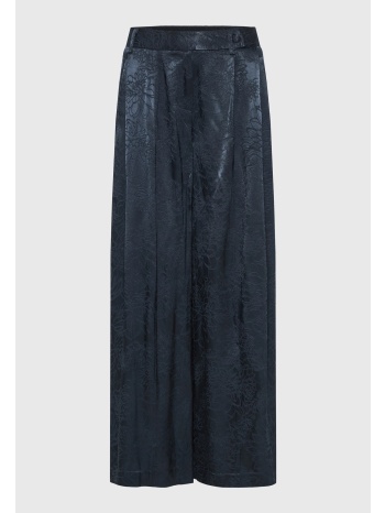 γυναικείο παντελόνι wide leg με ζακάρ σχέδιο