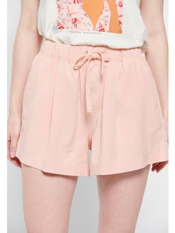lyocell blend σορτς με κορδόνι στη μέση