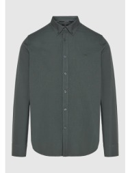 ανδρικό basic πουκάμισo από βαμβάκι με γιακά button-down