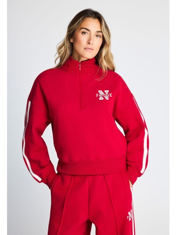 γυναικείο cropped φούτερ half-zip