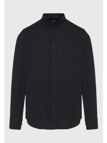 ανδρικό basic πουκάμισo από βαμβάκι με γιακά button-down