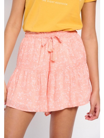 σορτς με all over floral τύπωμα & ελαστική μέση