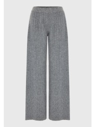 γυναικείο ριμπ πλεκτό wide leg παντελόνι
