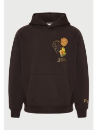 relaxed fit φούτερ με κουκούλα sunflowers - funky buddha x apoh london