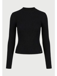 γυναικεία πλεκτή ribbed μπλούζα slim fit
