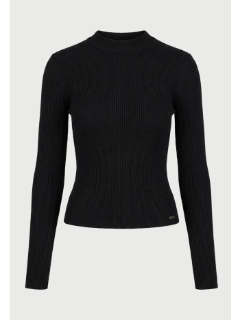 γυναικεία πλεκτή ribbed μπλούζα slim fit