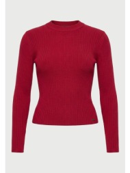 γυναικεία πλεκτή ribbed μπλούζα slim fit