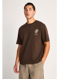 ανδρικό printed t-shirt με κοντά μανίκια relaxed-fit