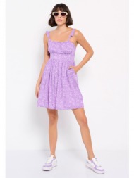 μίνι φόρεμα με φλοράλ all over τύπωμα