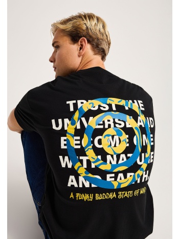 oversized t-shirt με graphic τύπωμα στην πλάτη