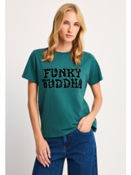 βαμβακερό t-shirt με ...