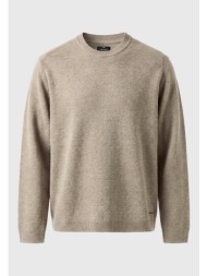 ανδρικό μελανζέ πλεκτό πουλόβερ με crew neck