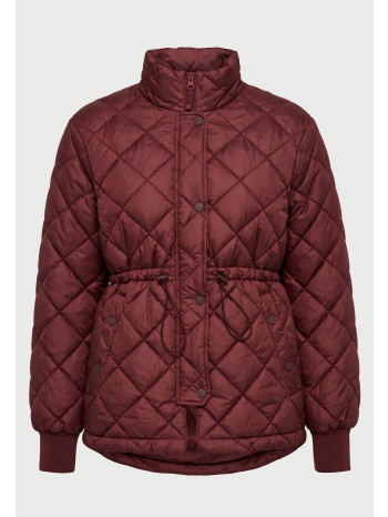 καπιτονέ puffer jacket με κορδόνι στη μέση