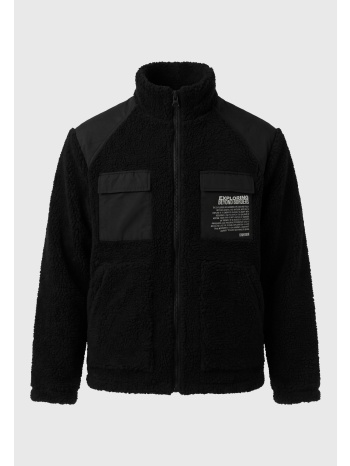 ανδρικό μπουφάν sherpa fleece με όρθιο γιακά