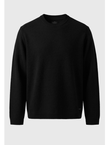 ανδρικό μελανζέ πλεκτό πουλόβερ με crew neck